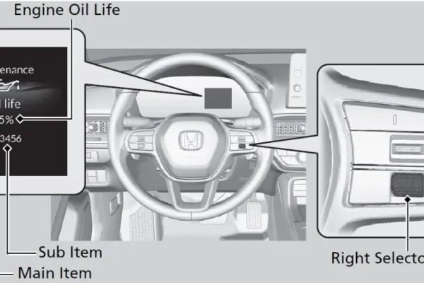 Honda Civic engine oil life reset