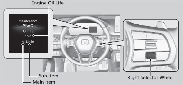 Honda Civic engine oil life reset