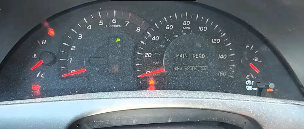 2007 2011 Toyota Camry Dash Light